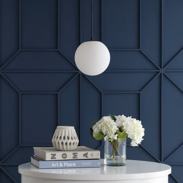 Bleecker 7.75" Metal/Glass Globe LED Pendant